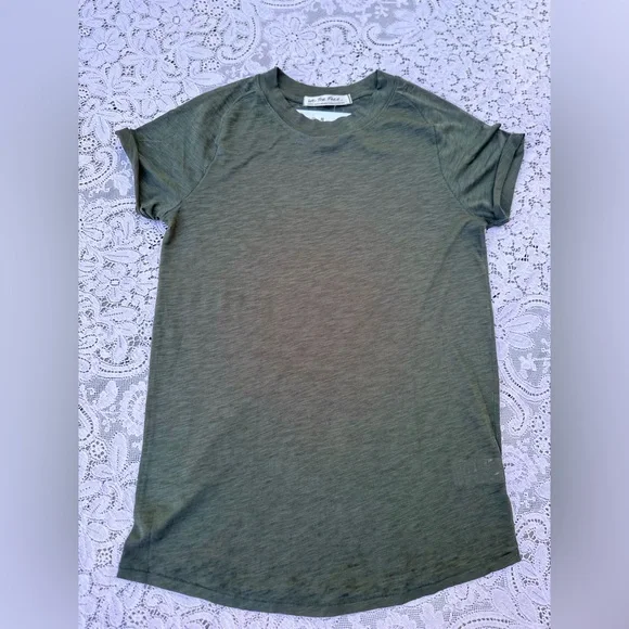NWT Free People Hot Spring Green TShirt We the Free Large - Picture 3 of 6